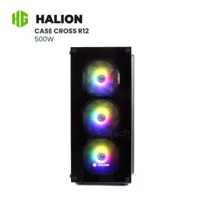CASE HALION CROSS R12 500W, RGB, NEGRO