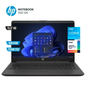 Laptop HP 250 G9-CORE I3 1215U, 8GB, SSD 256GB, 15.6 HD, W11