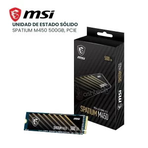 Unidad DE ESTADO SÓLIDO MSI SPATIUM M450- SSD 500GB, PCIE