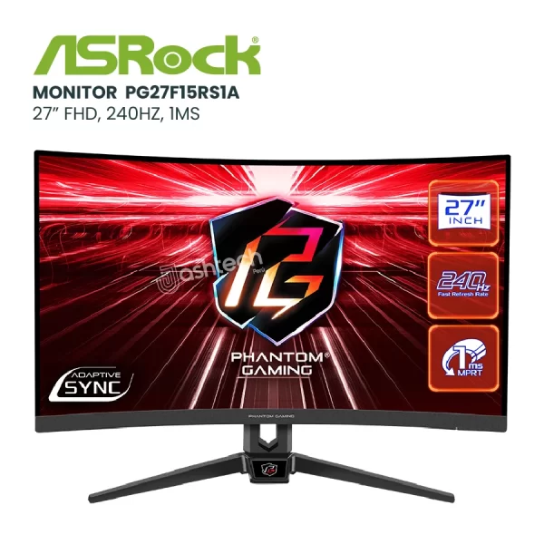 MONITOR ASROCK PHANTOM GAMING 27 FHD, 240HZ, 1MS,