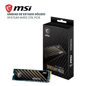 UNIDAD SOLIDA MSI SPATIUM M450 - SSD 2TB PCIe 4