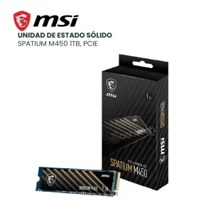 UNIDAD SOLIDO MSI SPATIUM M450 - SSD 1TB PCIE 4