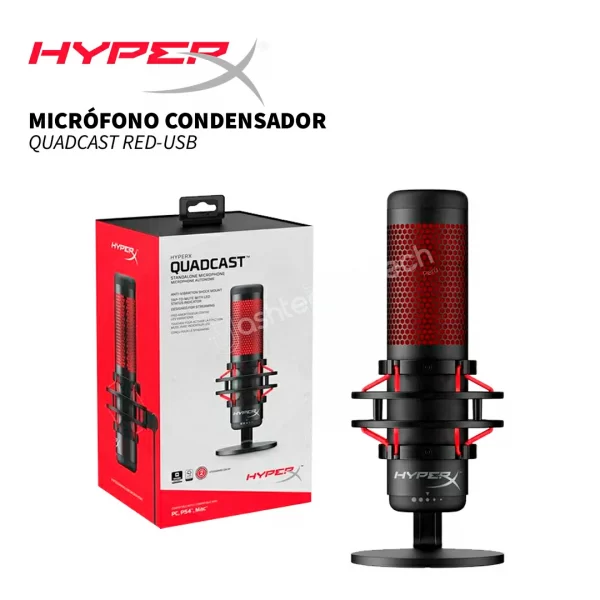 MICROFONO PARA PC HYPERX QUADCAST