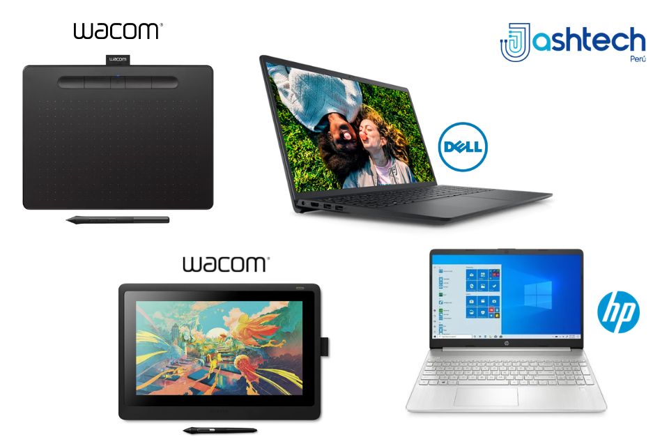 Tabletas Gráficas Wacom y Laptops para Trabajo