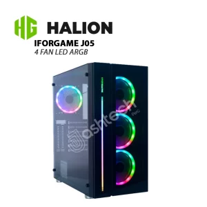 CASE GAMER IFORGAME J05 S FUENTE VIDRIO T., 4 COOLER, LED-ARGB