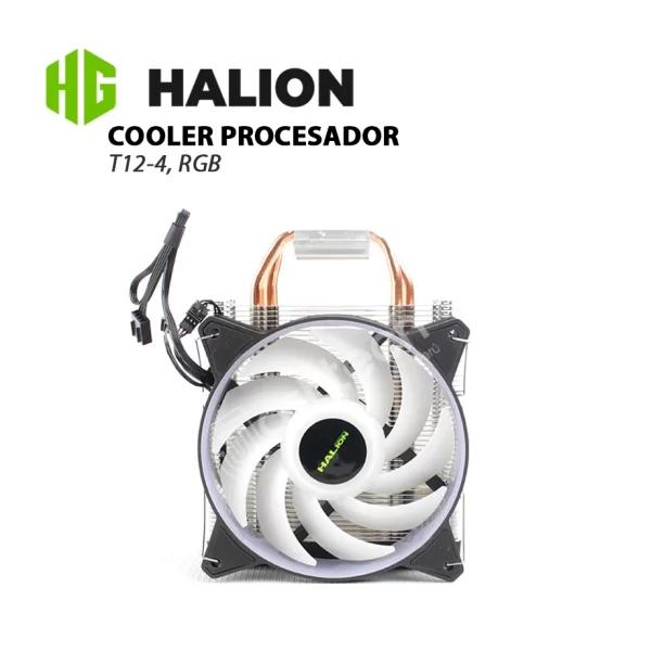 COOLER DE PROCESADOR HALION T12-4, RGB