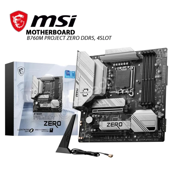 PLACA MADRE MSI B760M PROJECT ZERO DDR5, 4SLOT