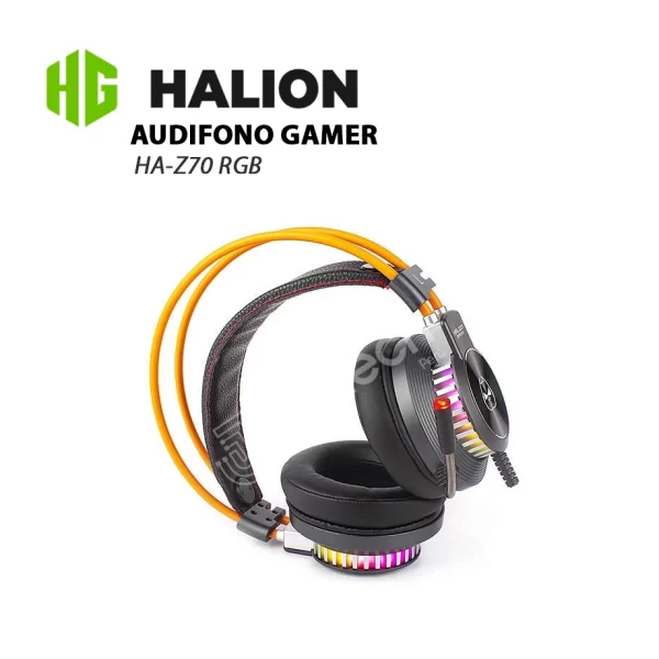 AUDIFONO HALION HA-Z70 RGB GAMER 7.1 USB