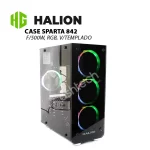 CASE GAMER HALION SPARTA 842, F 500W, RGB, V TEMPLADO