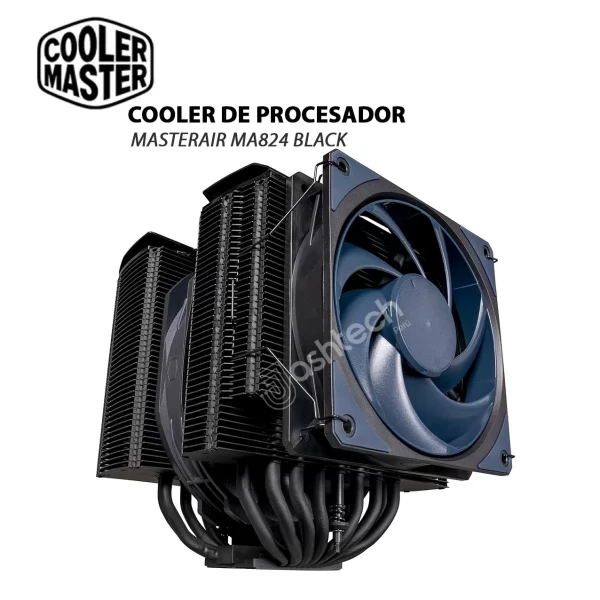 COOLER MASTER COOLER PROCESADOR MASTERAIR MA824 BLACK