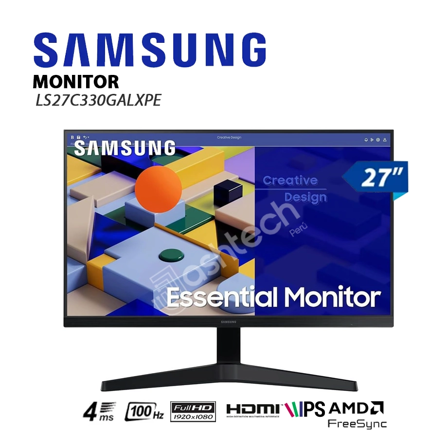 MONITOR LED SAMSUNG LS27C330GALXPE 100Hz, 4MS, HDMI, FREESYNC, 27