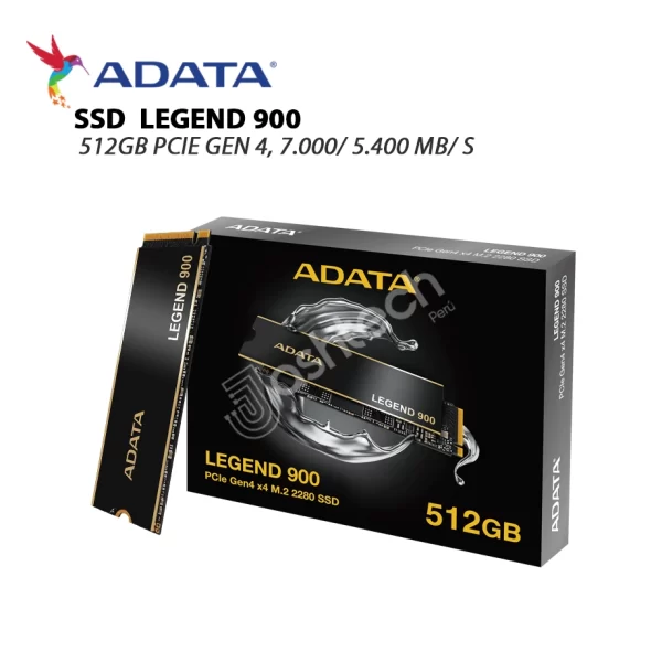 UNIDAD SOLIDA ADATA LEGEND 900-SSD 512GB PCIE GEN 4, 7.000 5.400 MB