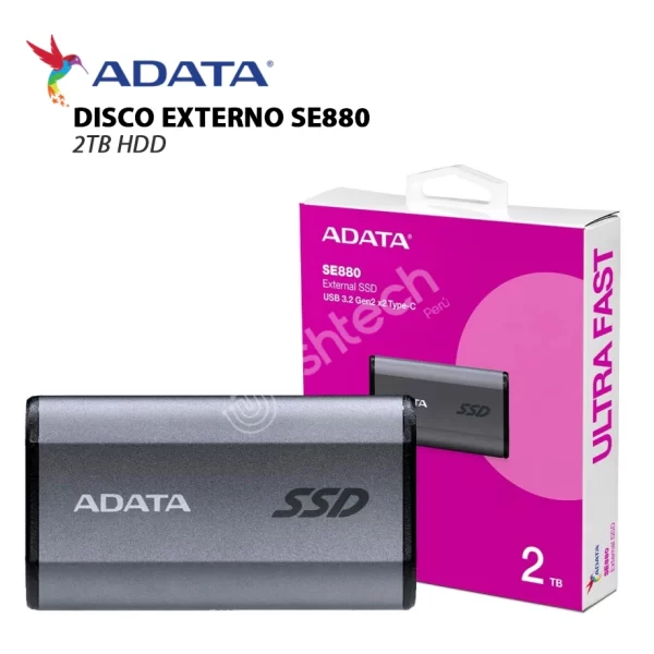 DISCO EXTERNO ADATA SE880-2TB (compa. PS5)