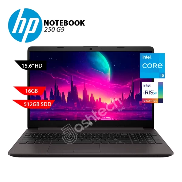 LAPTOP HP 250 G9- CORE I5 1235U, 16GB, 512GB, 15.6