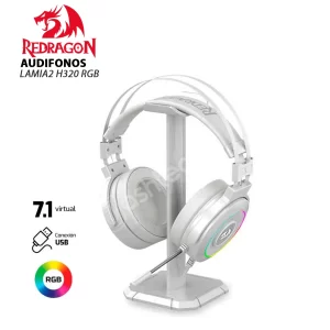 Audífono REDRAGON BLANCO LAMIA2 H320, RGB, GAMER, USB