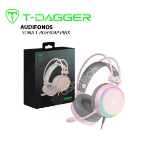 Auriculares T-DAGGER SONA T-RGH304P PINK