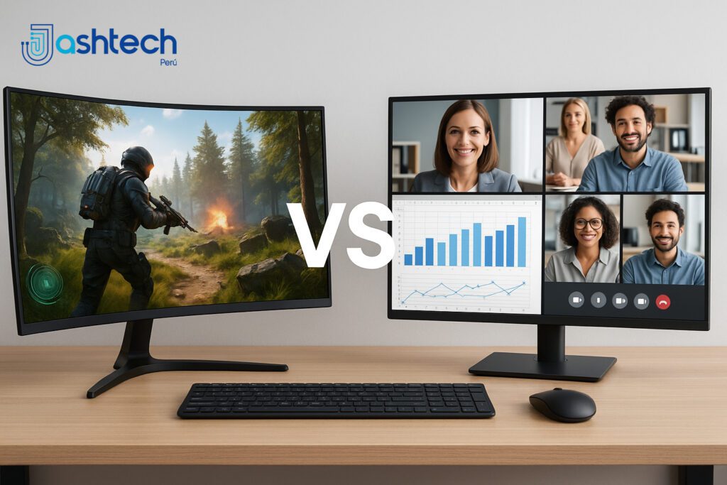 Monitores curvos vs. planos