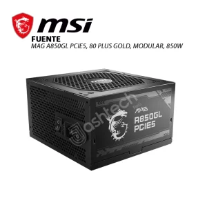 Fuente DE PODER MSI MAG A850GL PCIE5, 80 PLUS GOLD, MODULAR, 850W