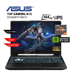 Laptop ASUS TUF A15 FA506NFR-HN014, AMD RYZEN 7 7435HS, RAM 16GB DDR5, SSD 512GB, RTX 2050 4GB, 15.6FHD 144HZ, GRAPHITE BLACK