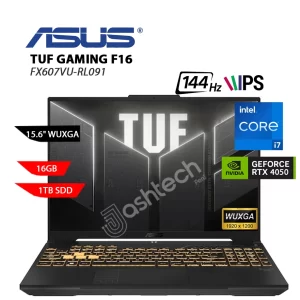 Laptop ASUS TUF F16 FX607VU-RL091, INTEL CORE I7 13620H 2.4GHZ, RAM 16GB, SSD 1TB, RTX 4050 6GB, 16"FHD 144HZ, MECHA GREY