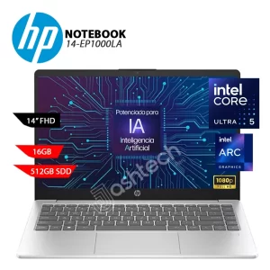 Laptop HP 14 EP1000LA-CORE ULTRA 5 125H, 16GB, 512GB, 14" FHD, W11