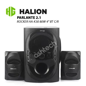 Parlante 2.1 HALION ROCKER HA-K30 80W 4" BT C/R